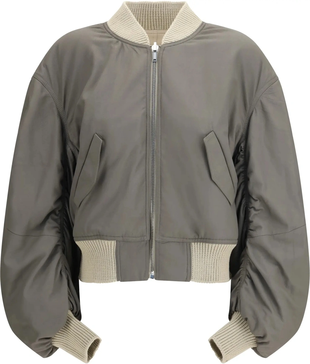 Jacheta Secchia Flight Bomber in lamb leather - Img 2
