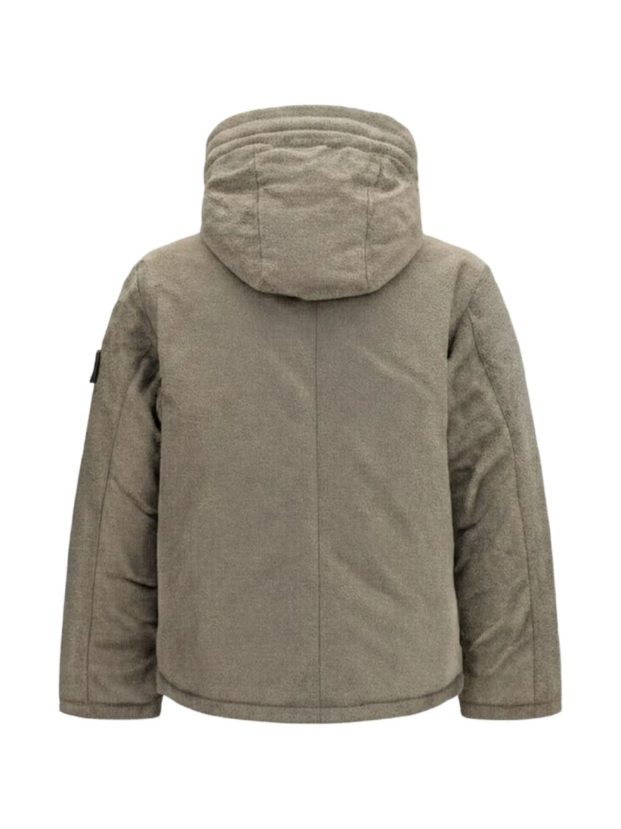 Jacheta Stone Island verde din polyester si poliamida - Img 5