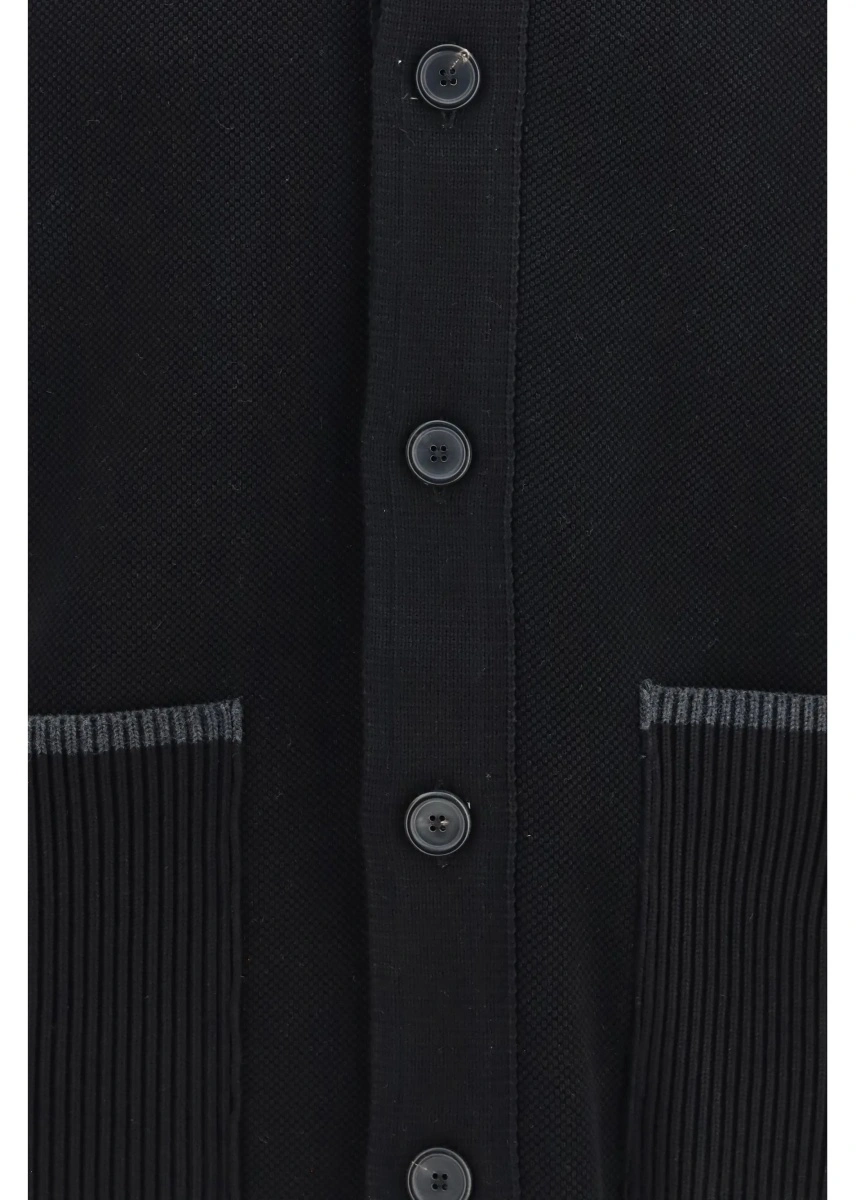 Jacheta Thom Browne neagra din bumbac pique - Img 3