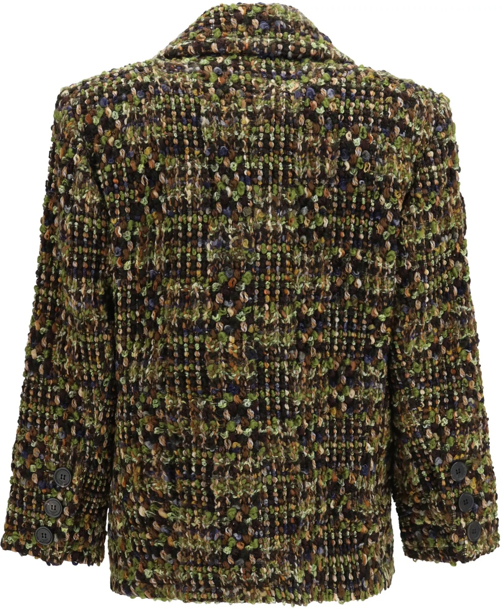 Jacheta Tweed single-breasted Jacket - Img 2
