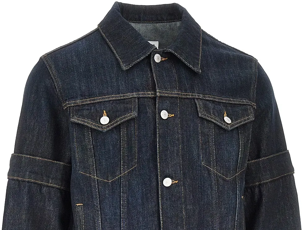 Jacheta Upside-down sleeves denim jacket - Img 2