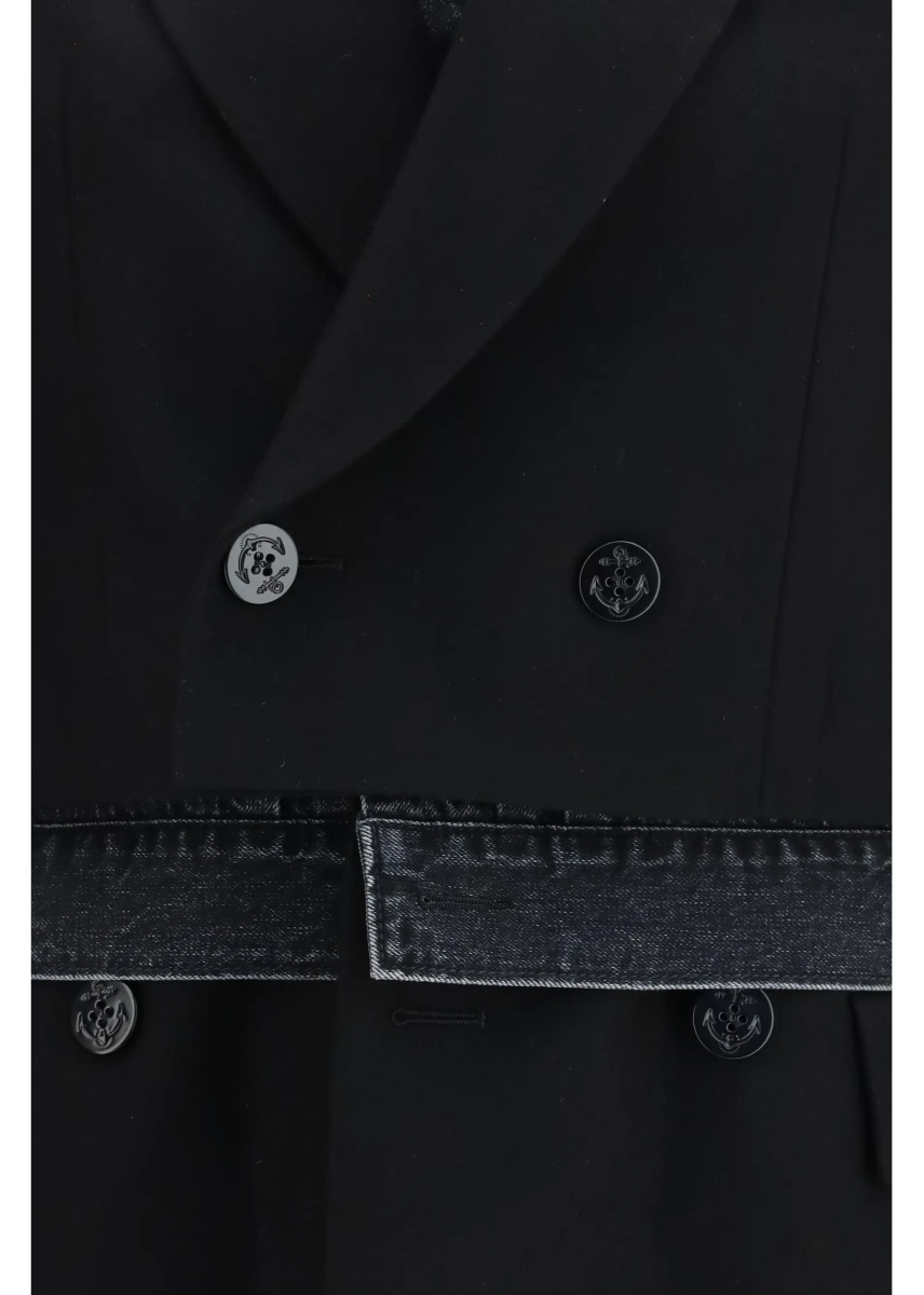 Jacheta Wool flannel and denim Jacket - Img 3
