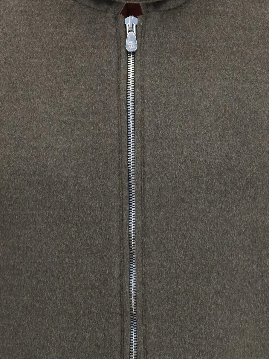 Jacheta Wool zip Jacket with high collar - Img 5