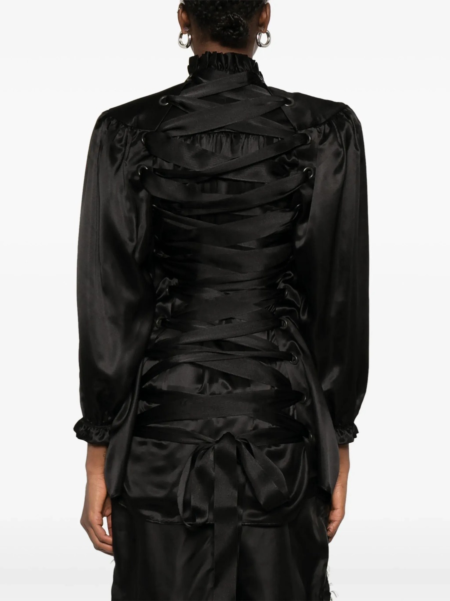 Lace-up blouse - Img 4