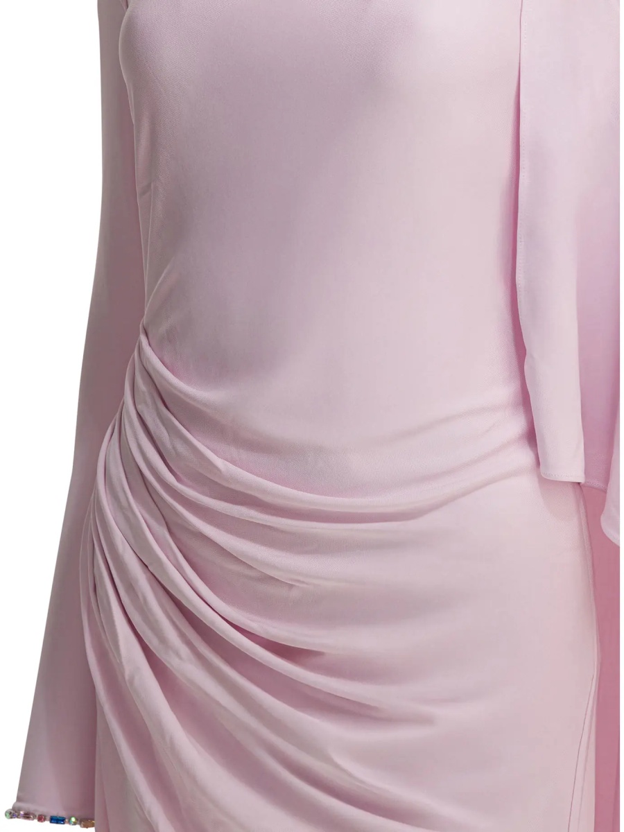 Long draped jersey dress - Img 3
