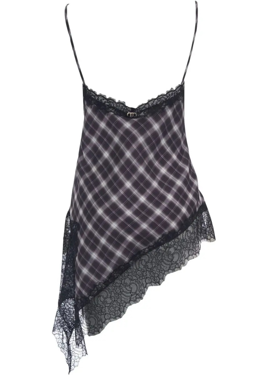 Maiou Top with check pattern - Img 3