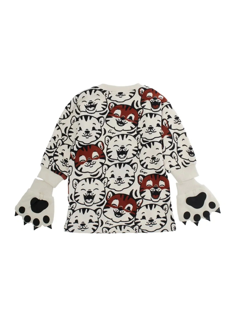 Manusi Kenzo albe din bumbac - Img 2
