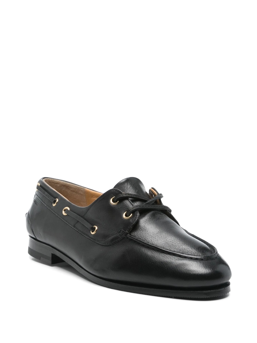 Mocasini Bally negri din piele - Img 2