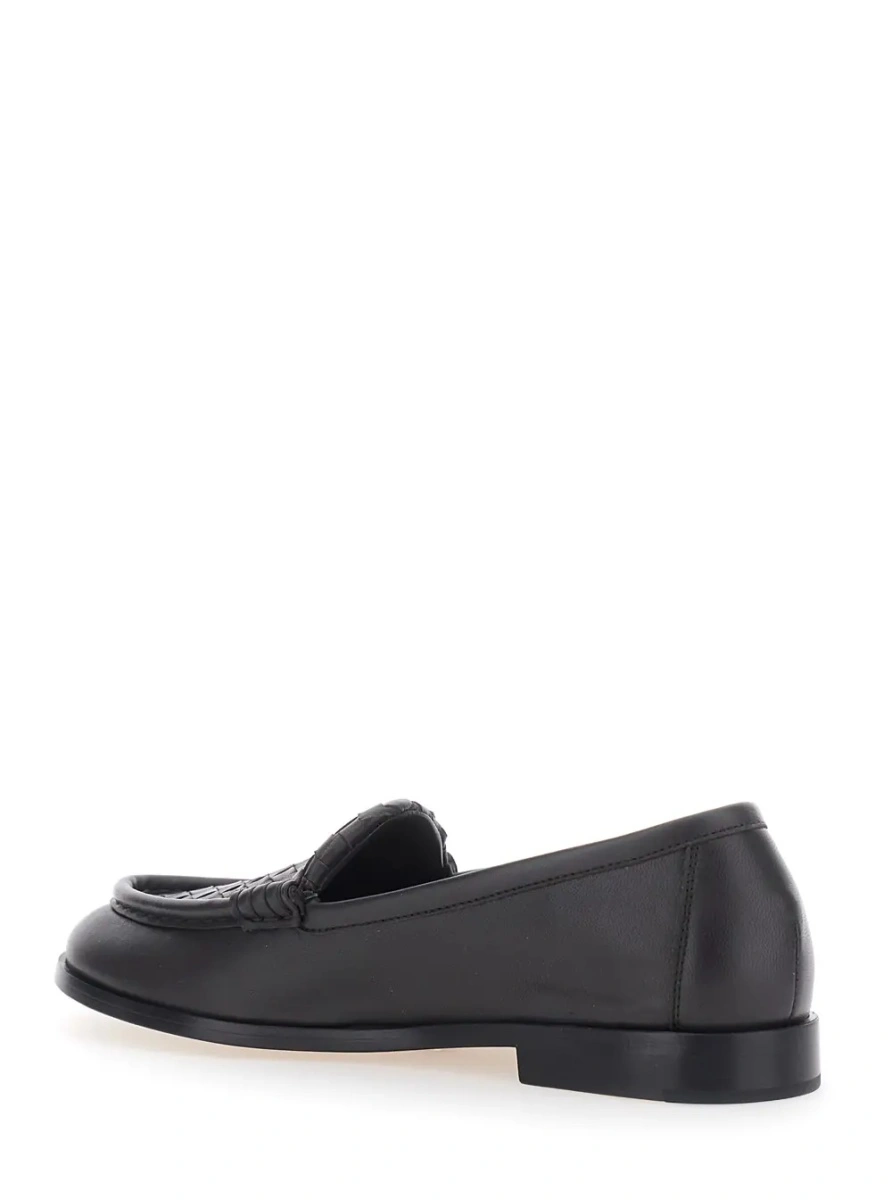 Mocasini Bottega Veneta maro din piele 'Silenzio' - Img 3