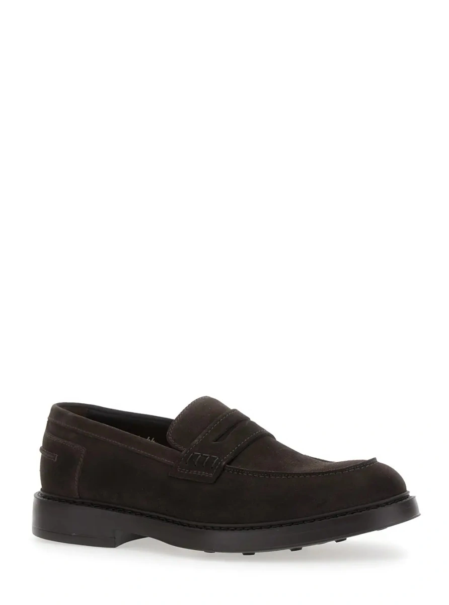 Mocasini Doucal's maro din piele - Img 2