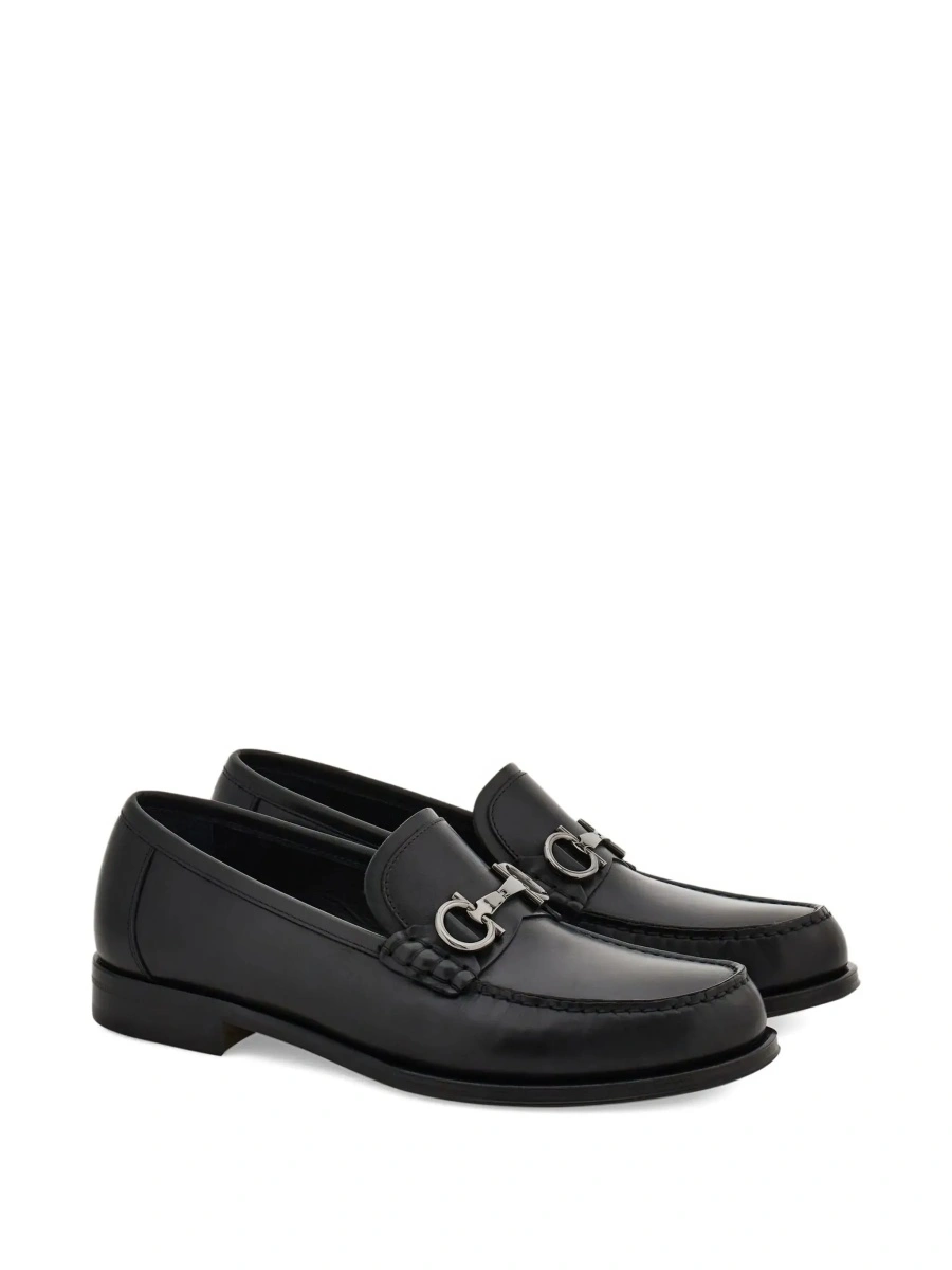 Mocasini Ferragamo negri din piele - Img 5