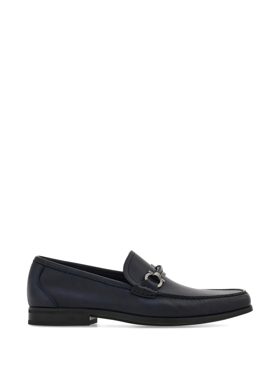 Mocasini Ferragamo negri din piele - Img 8