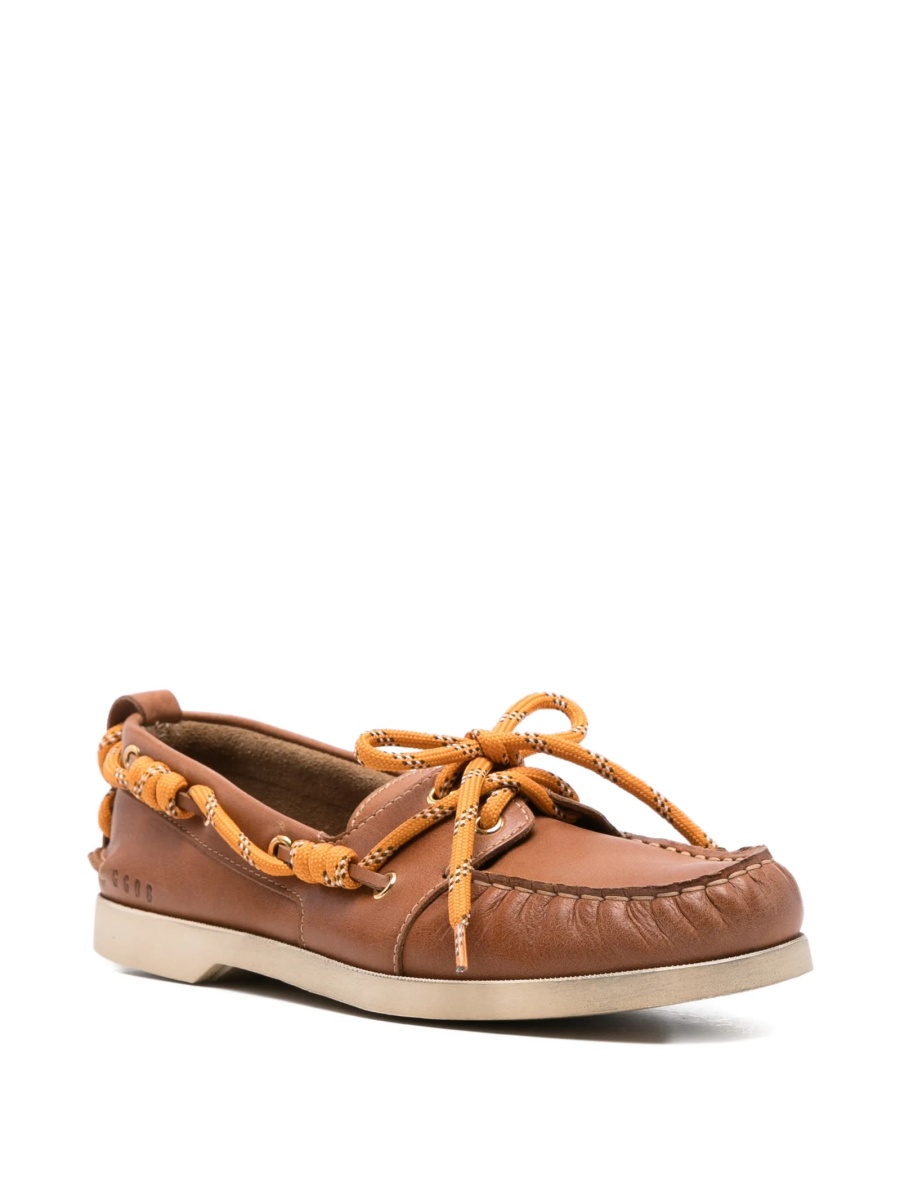 Mocasini Golden Goose maro din piele - Img 2