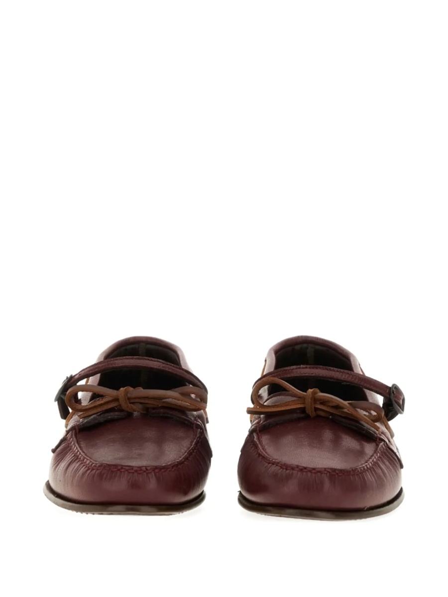 Mocasini HEREU rosii din piele - Img 3