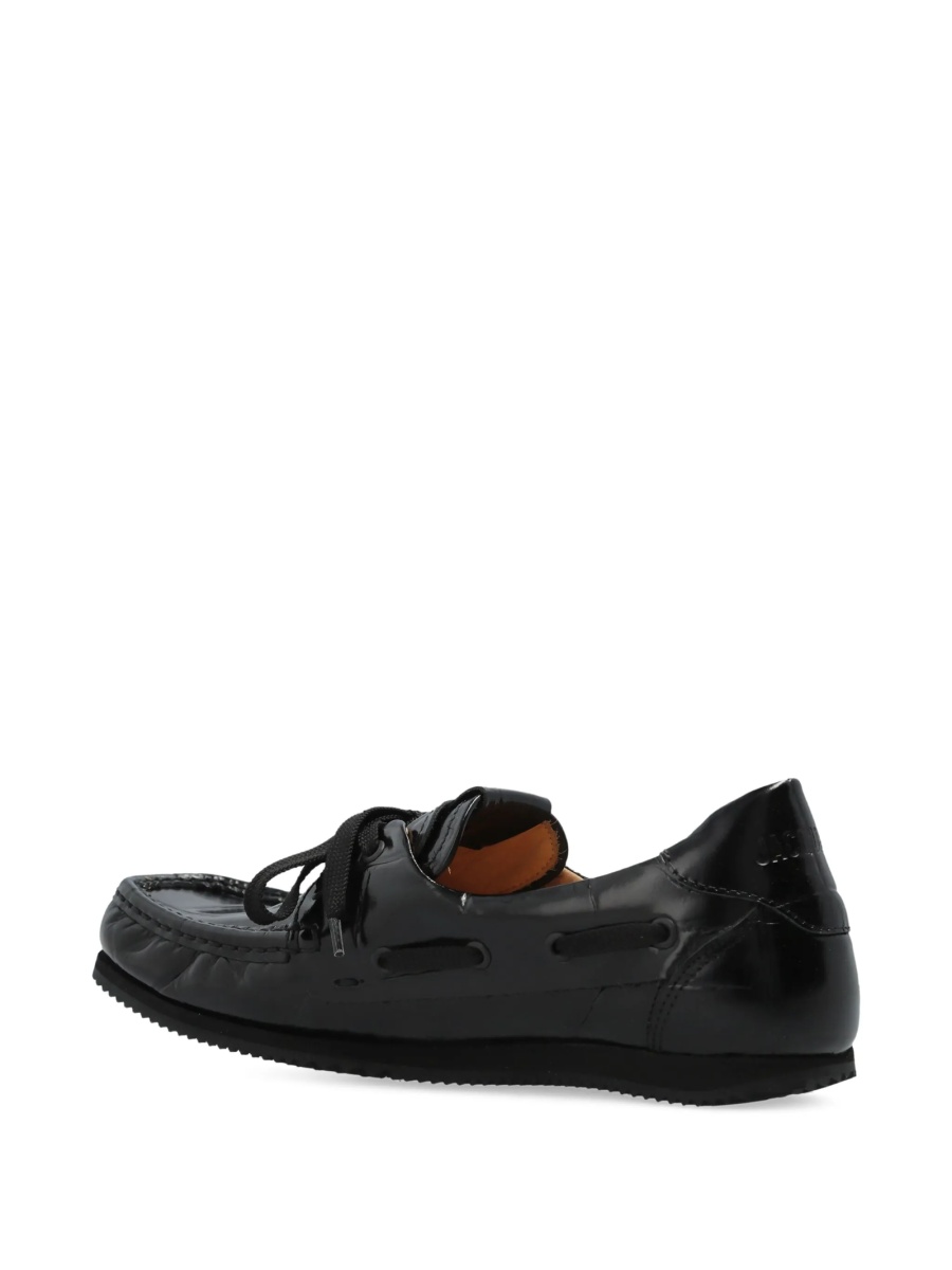 Mocasini JACQUEMUS negri din piele - Img 3