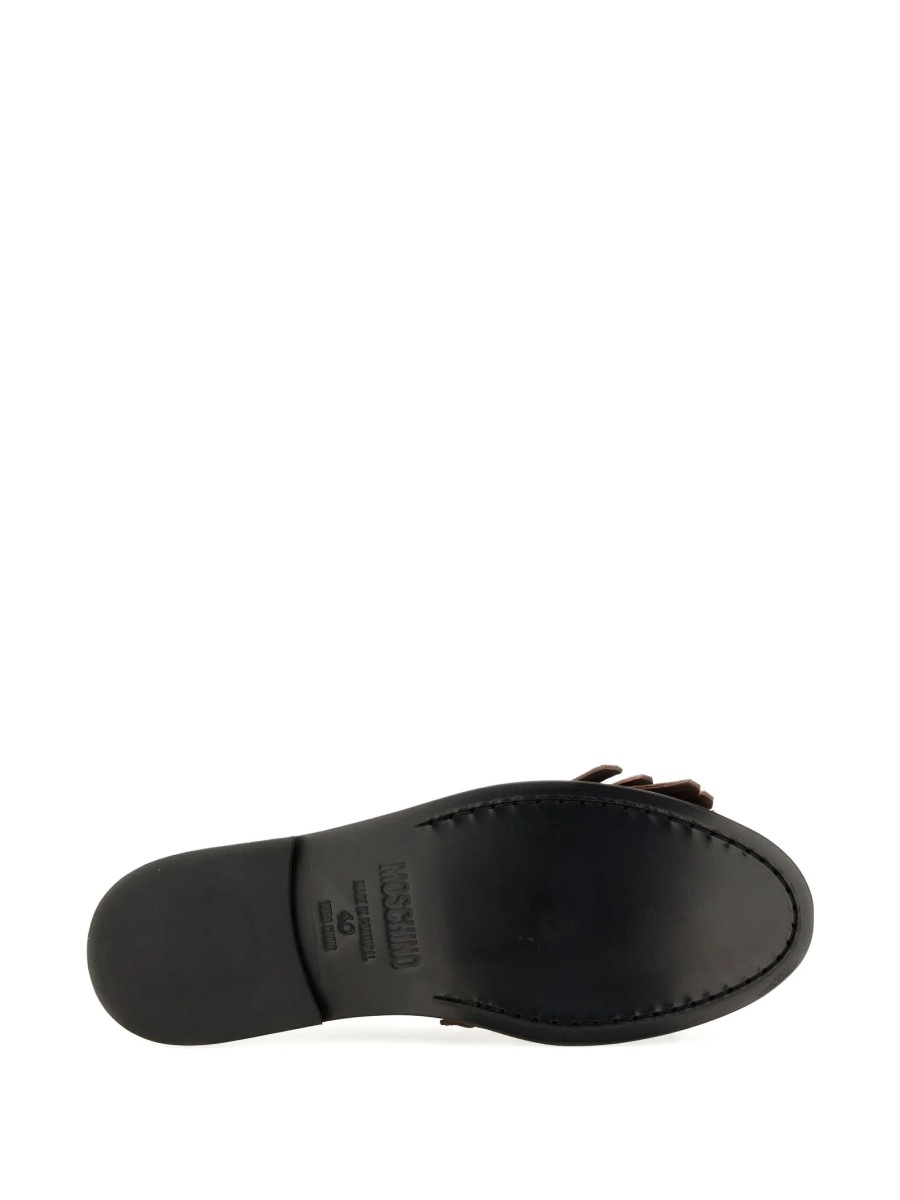 Mocasini Moschino negri din piele - Img 5