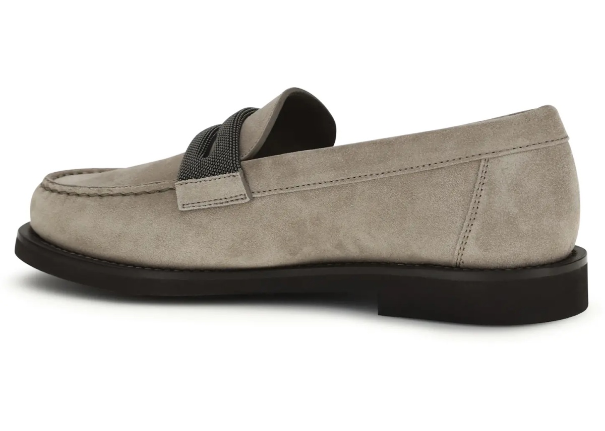 Mocasini Penny Loafers in suede with precious clamp - Img 3