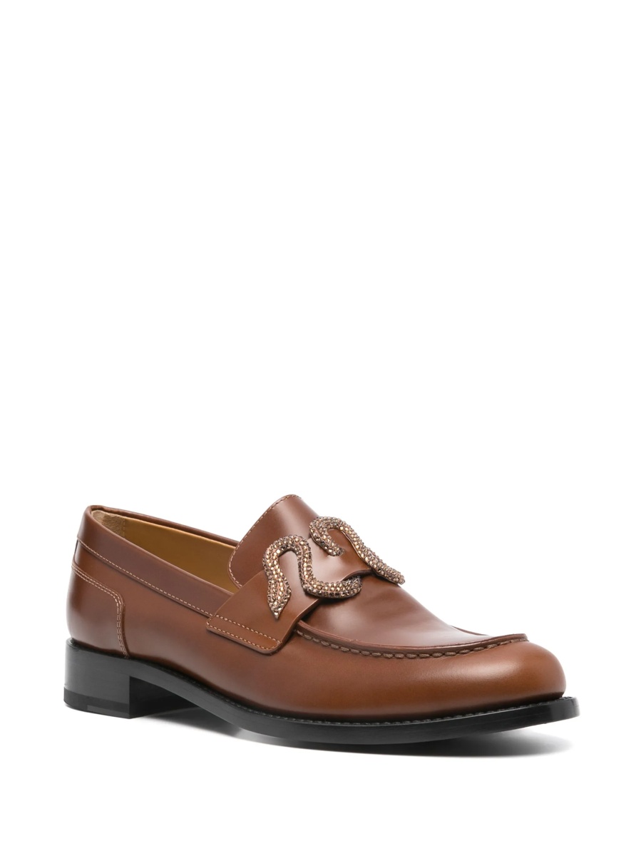Mocasini Rene Caovilla maro din piele - Img 2