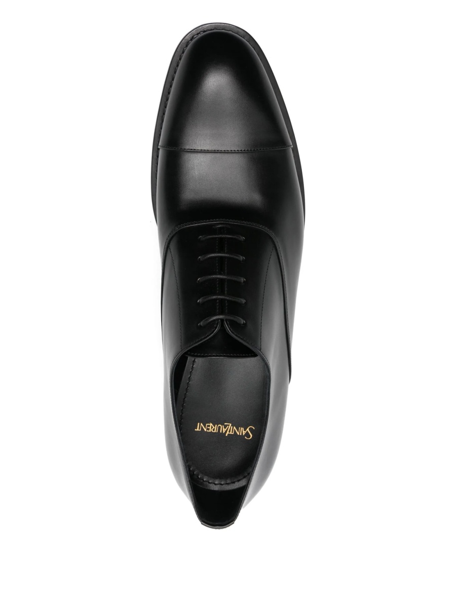 Mocasini Saint Laurent negri din piele - Img 4