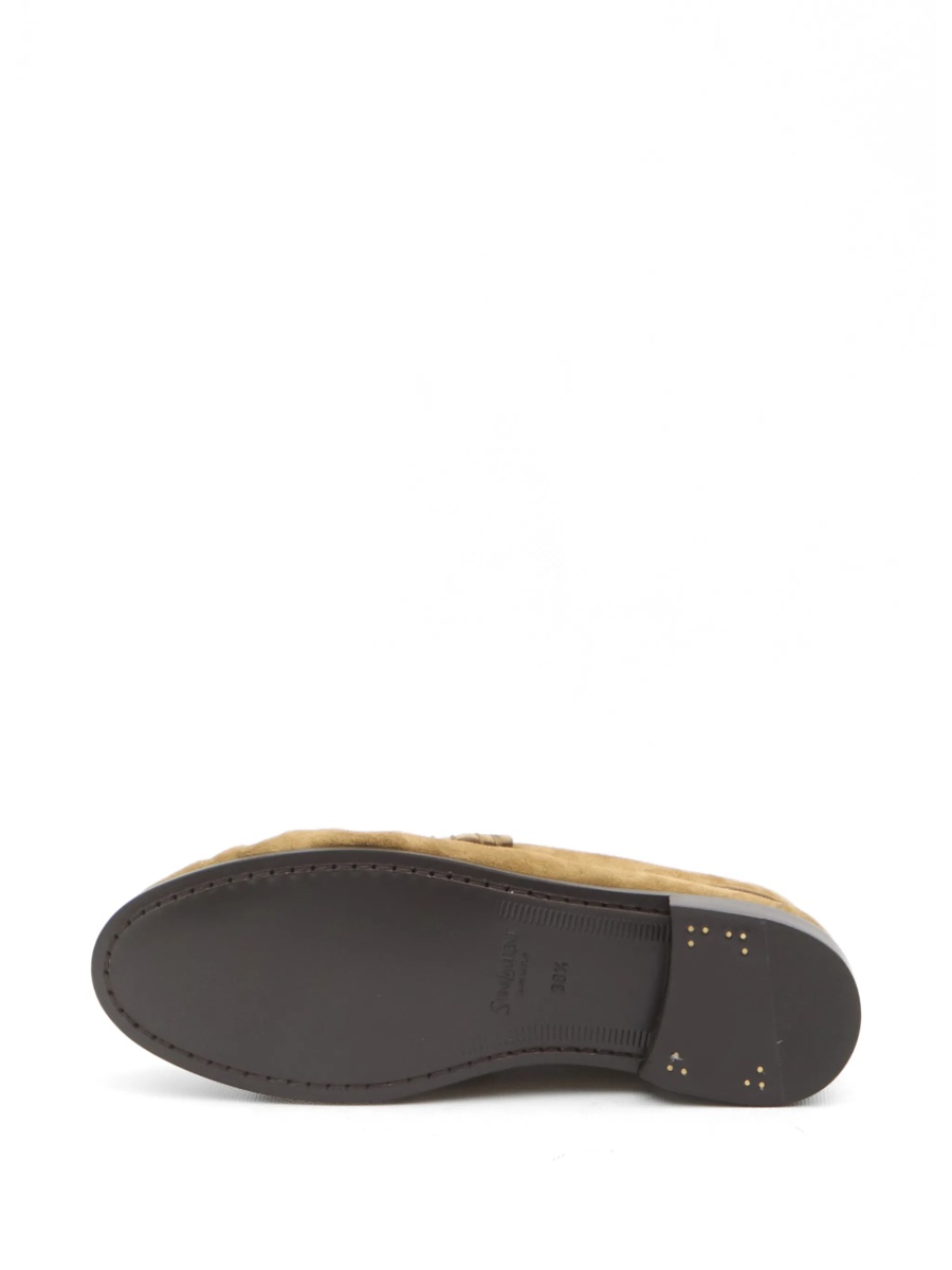 Mocasini Saint Laurent neutri din piele - Img 4