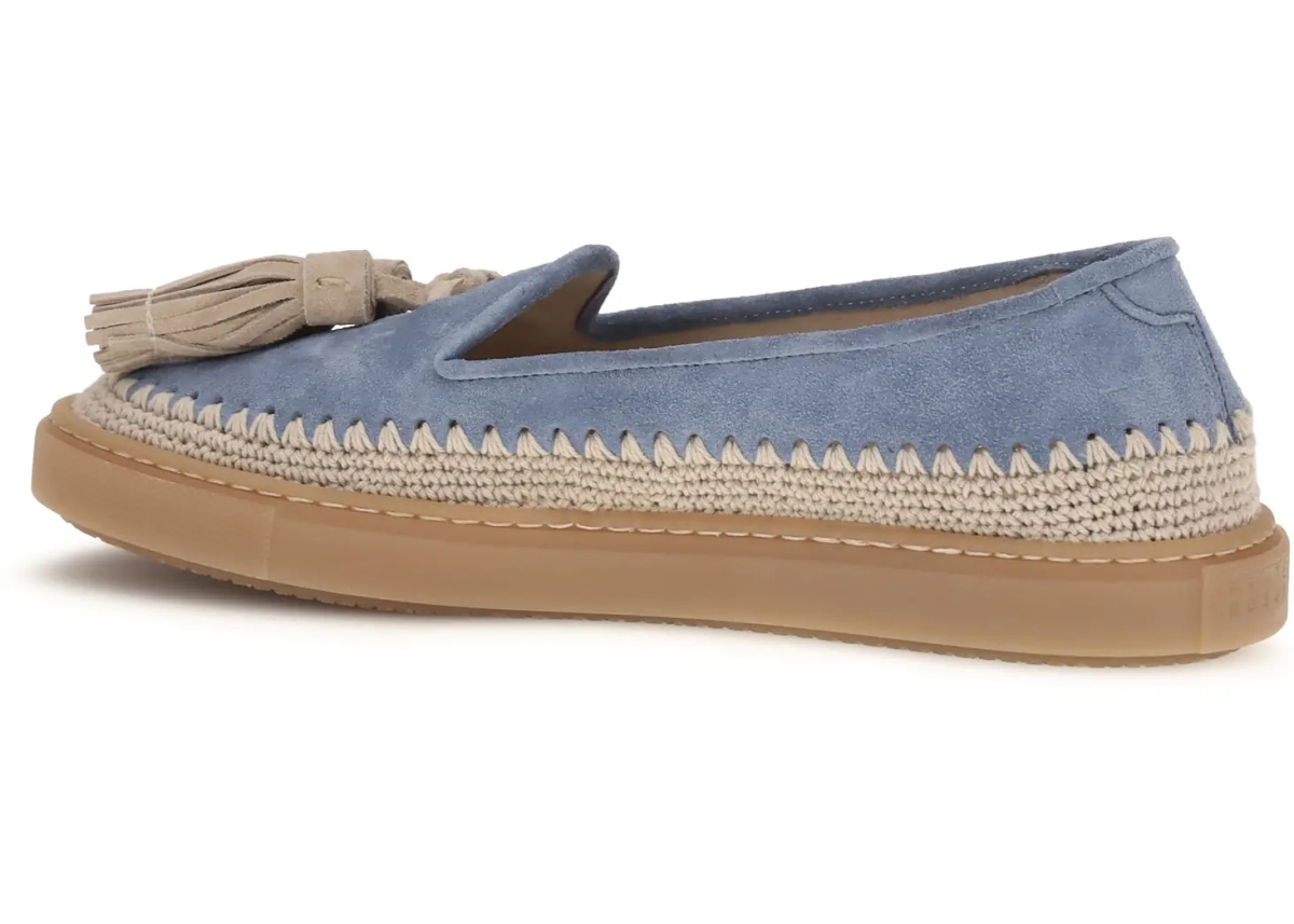 Mocasini Suede Loafers with crochet detail - Img 3