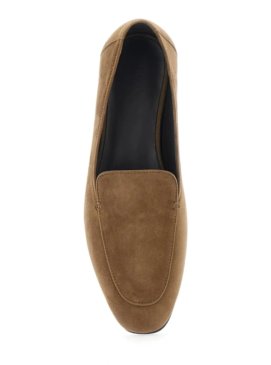 Mocasini THE ROW bej din piele intoarsa - Img 4