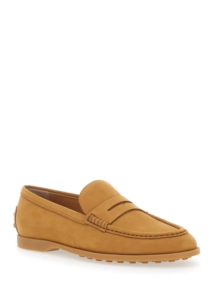 Mocasini TOD'S bej din piele intoarsa - Img 2