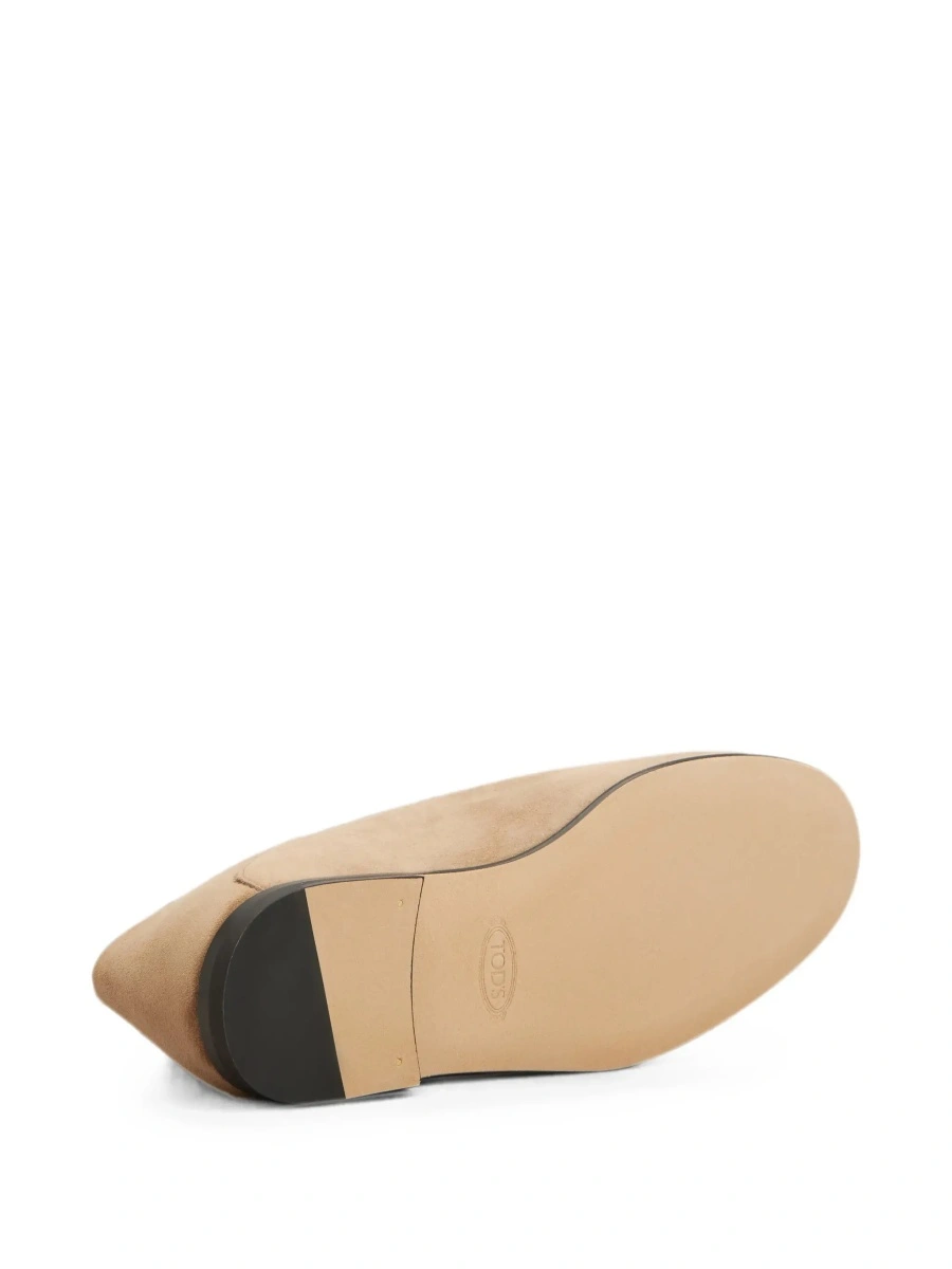 Mocasini TOD'S bej din piele intoarsa - Img 9
