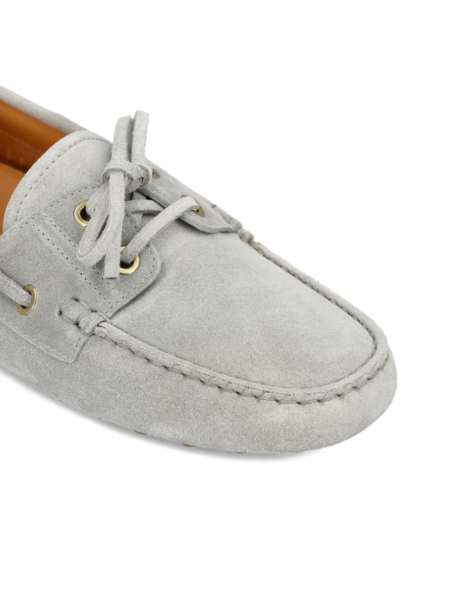 Mocasini TOD'S gri din piele intoarsa - Img 4