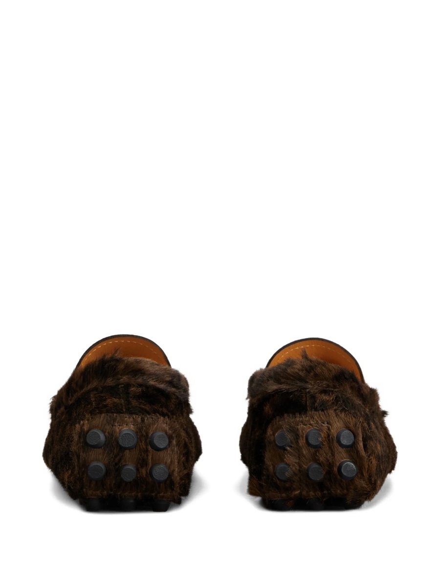 Mocasini TOD'S maro din material textil si cauciuc - Img 3