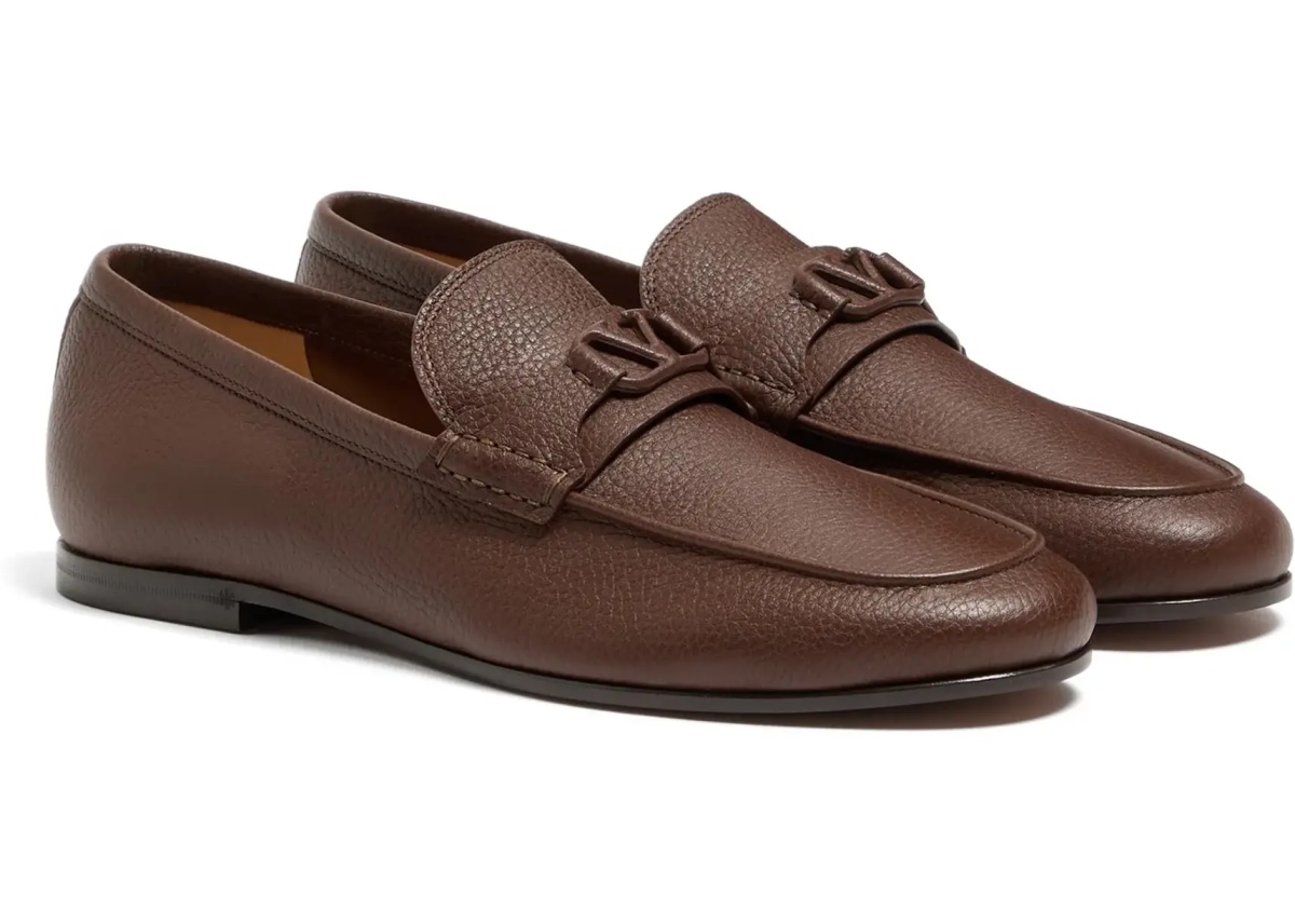 Mocasini VLogo Signature Loafers in deer leather - Img 5