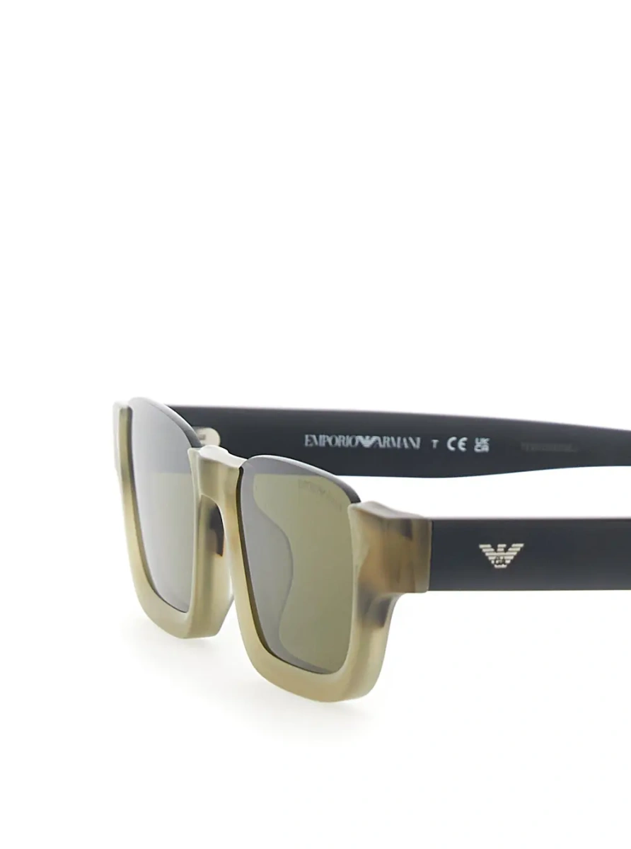 Ochelari Black glasses with logo lettering on the temple and thick temples in acetate unisex - Img 3