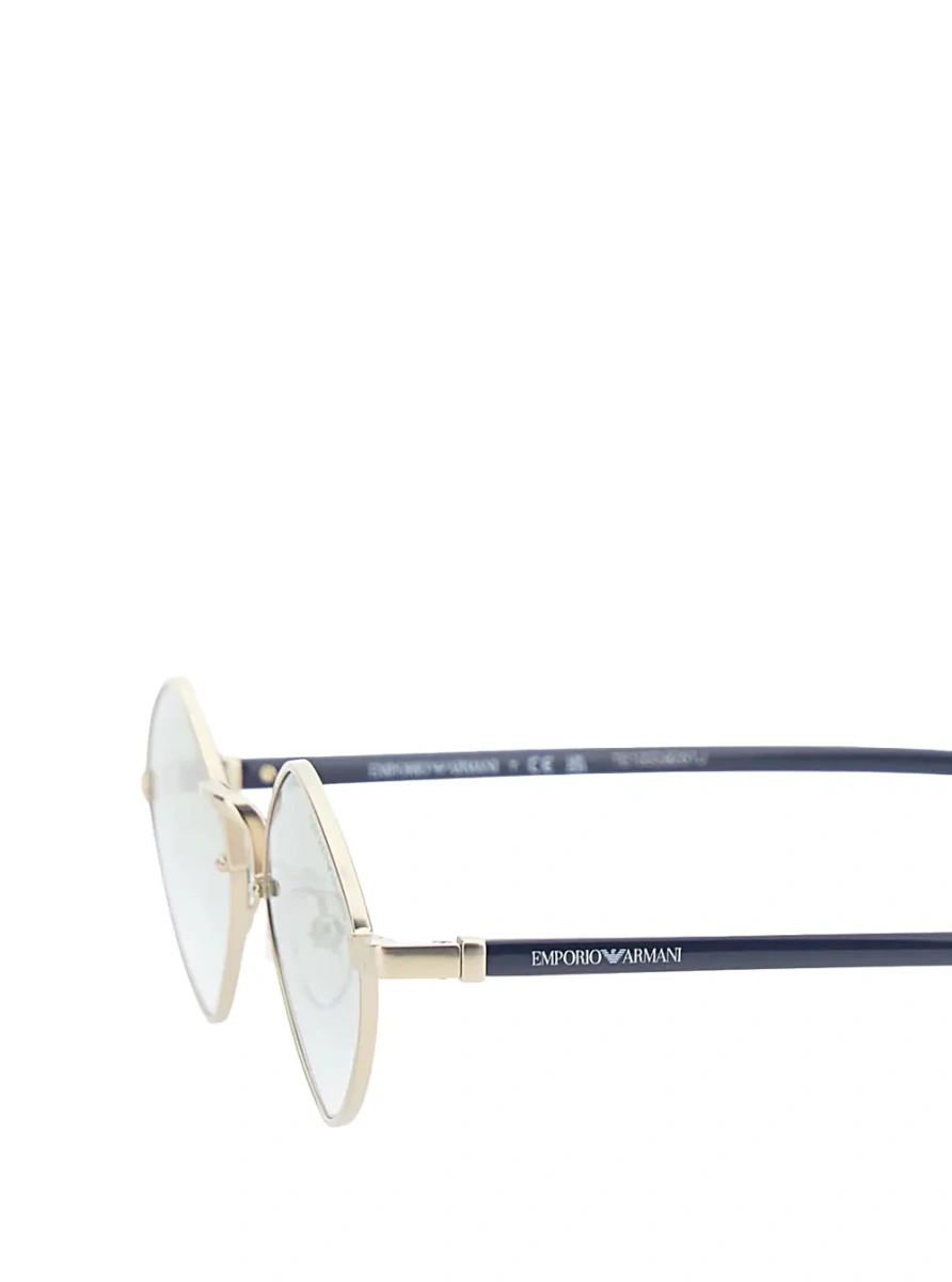 Ochelari Metallic Sunglasses with diamond-shaped lenses and logo lettering on the metal temple in metal for men - Img 3