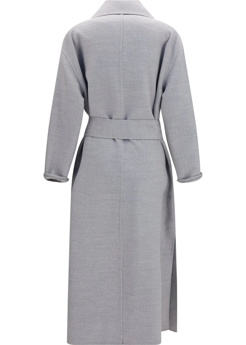 Paltoane Belted double wool Coat - Img 2