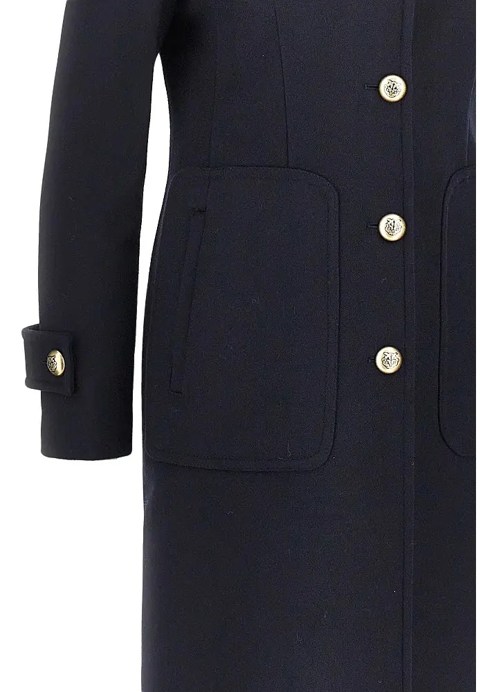 Paltoane Cloth single-breasted long coat - Img 2