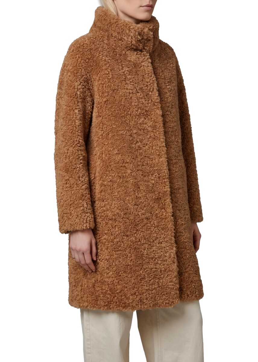 Paltoane Curly Faux Fur Coat - Img 2