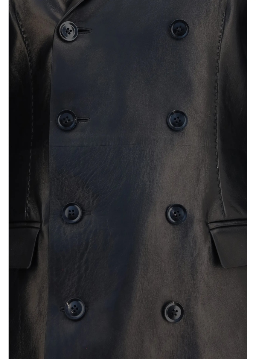Paltoane Double-breasted lambskin Coat - Img 3