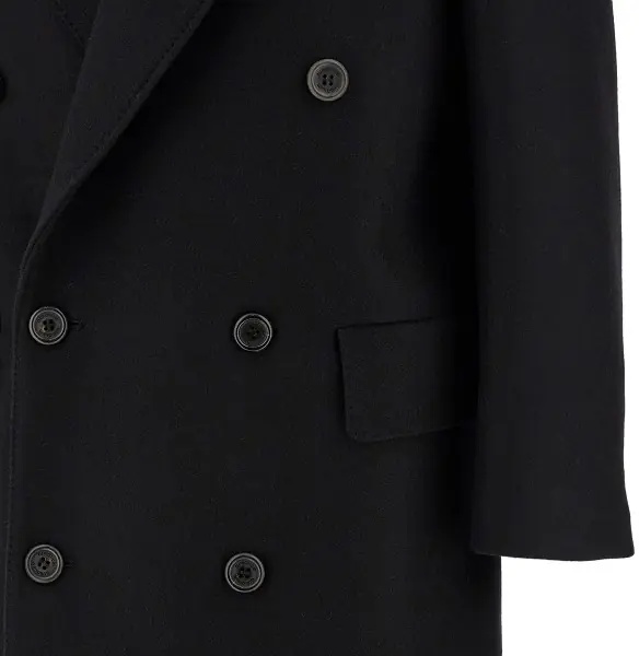 Paltoane 'Hadi' wool and cashmere long coat - Img 4