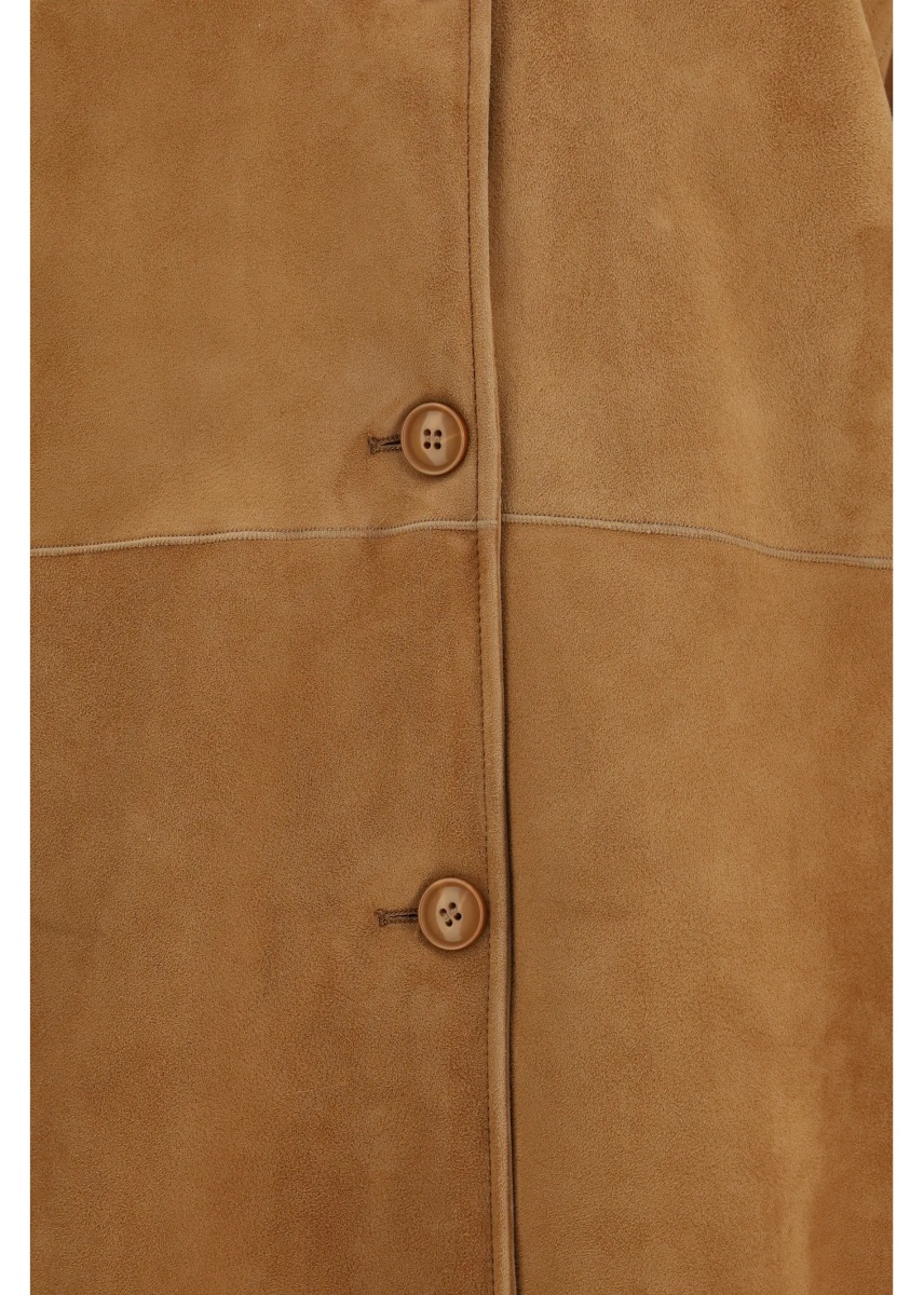 Paltoane Leather shearling Coat - Img 3