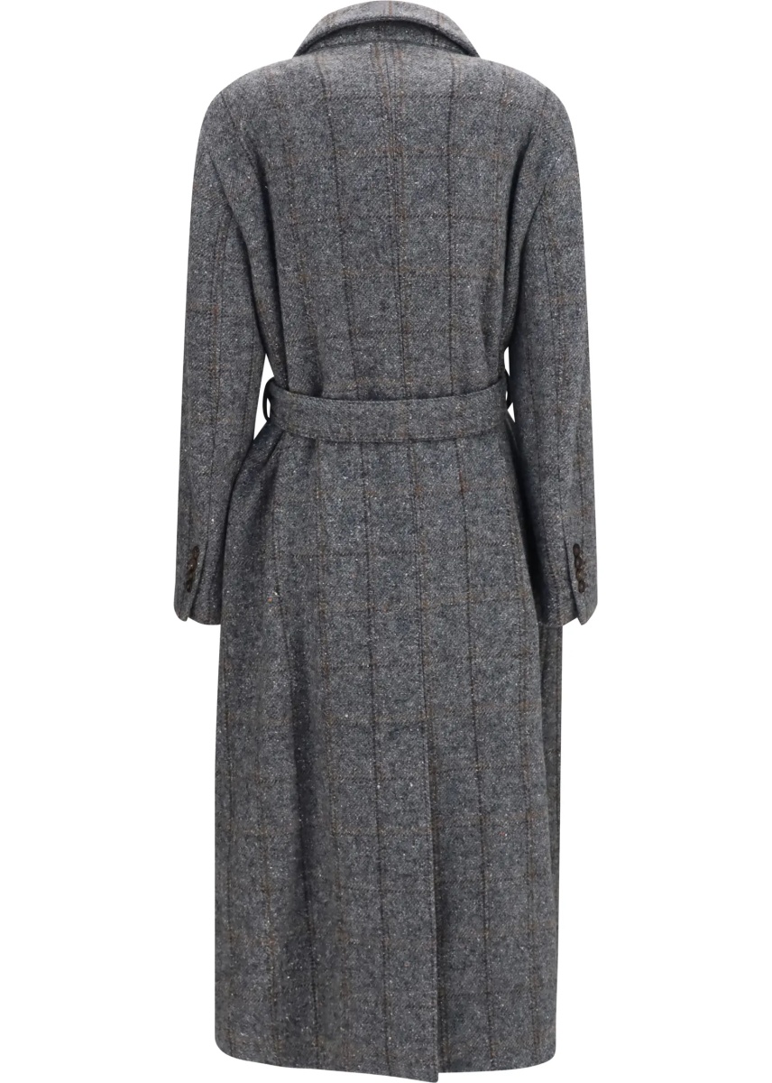 Paltoane Long alpaca-blend Coat with belt - Img 2