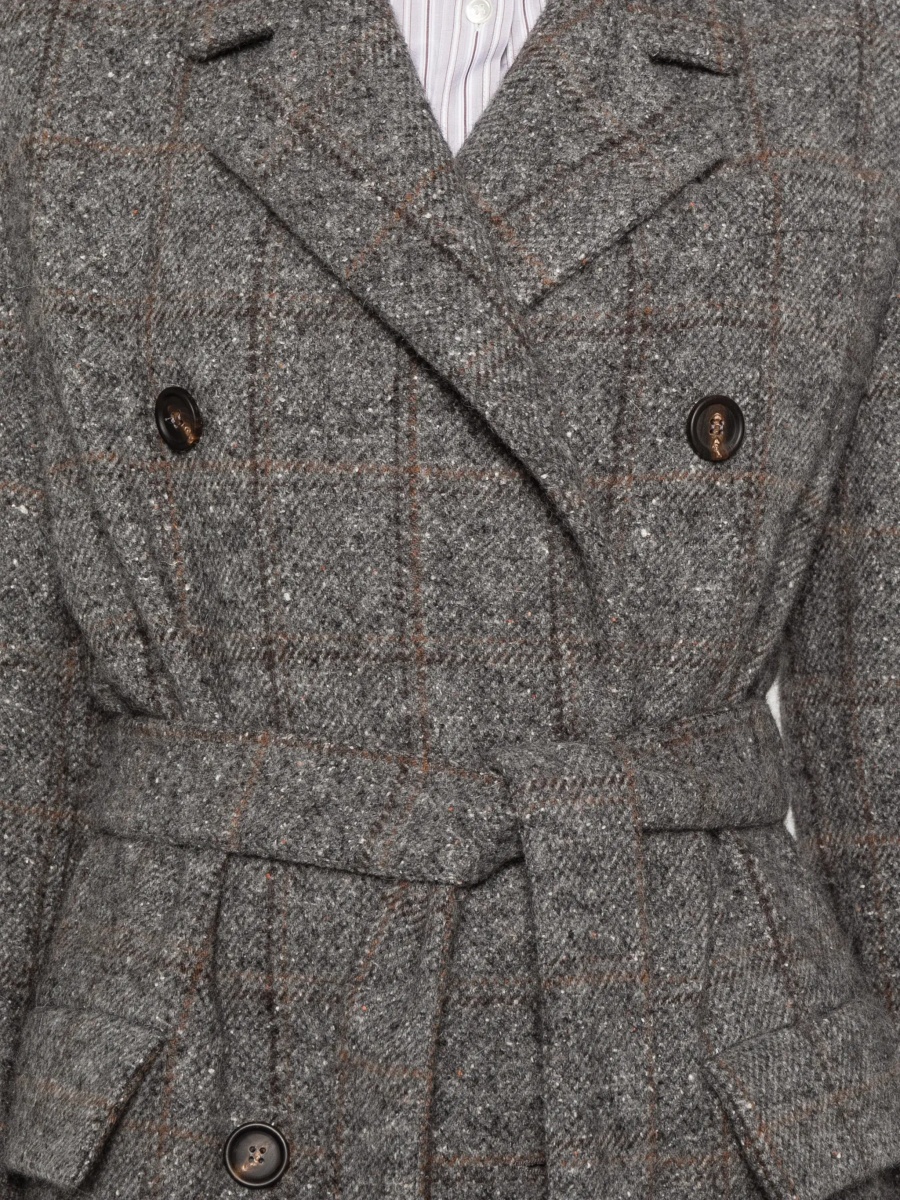 Paltoane Long alpaca-blend Coat with belt - Img 7