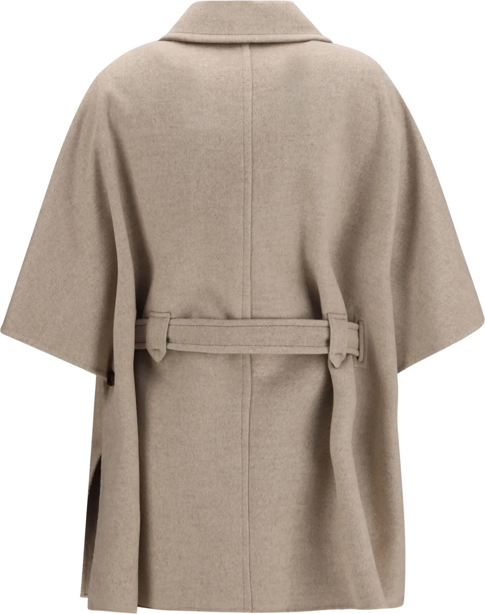 Paltoane Nettare cashmere Cape with belt - Img 2
