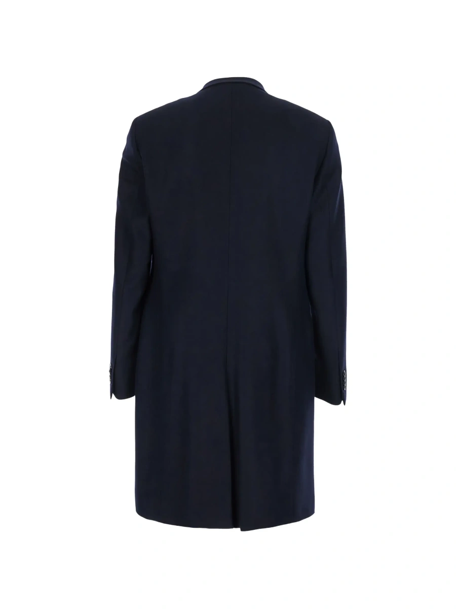 Palton Giorgio Armani albastru din lana si casmir - Img 4