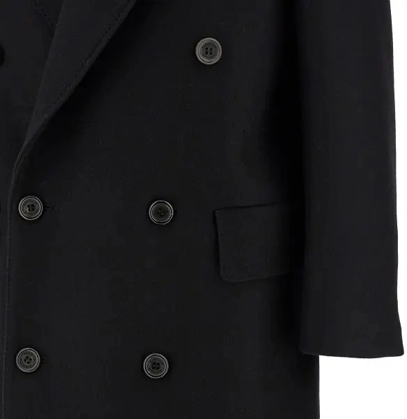 Palton 'Hadi' wool and cashmere long coat - Img 4