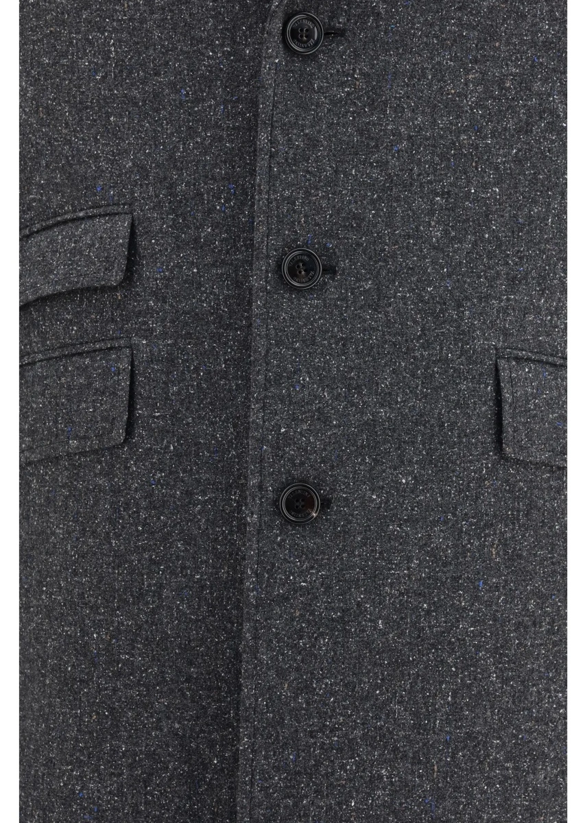 Palton Long single-breasted Coat - Img 3