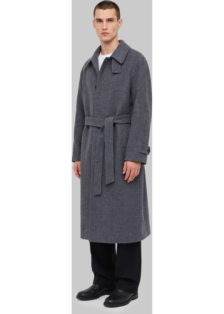 Palton Melange Cashmere Coat - Img 2