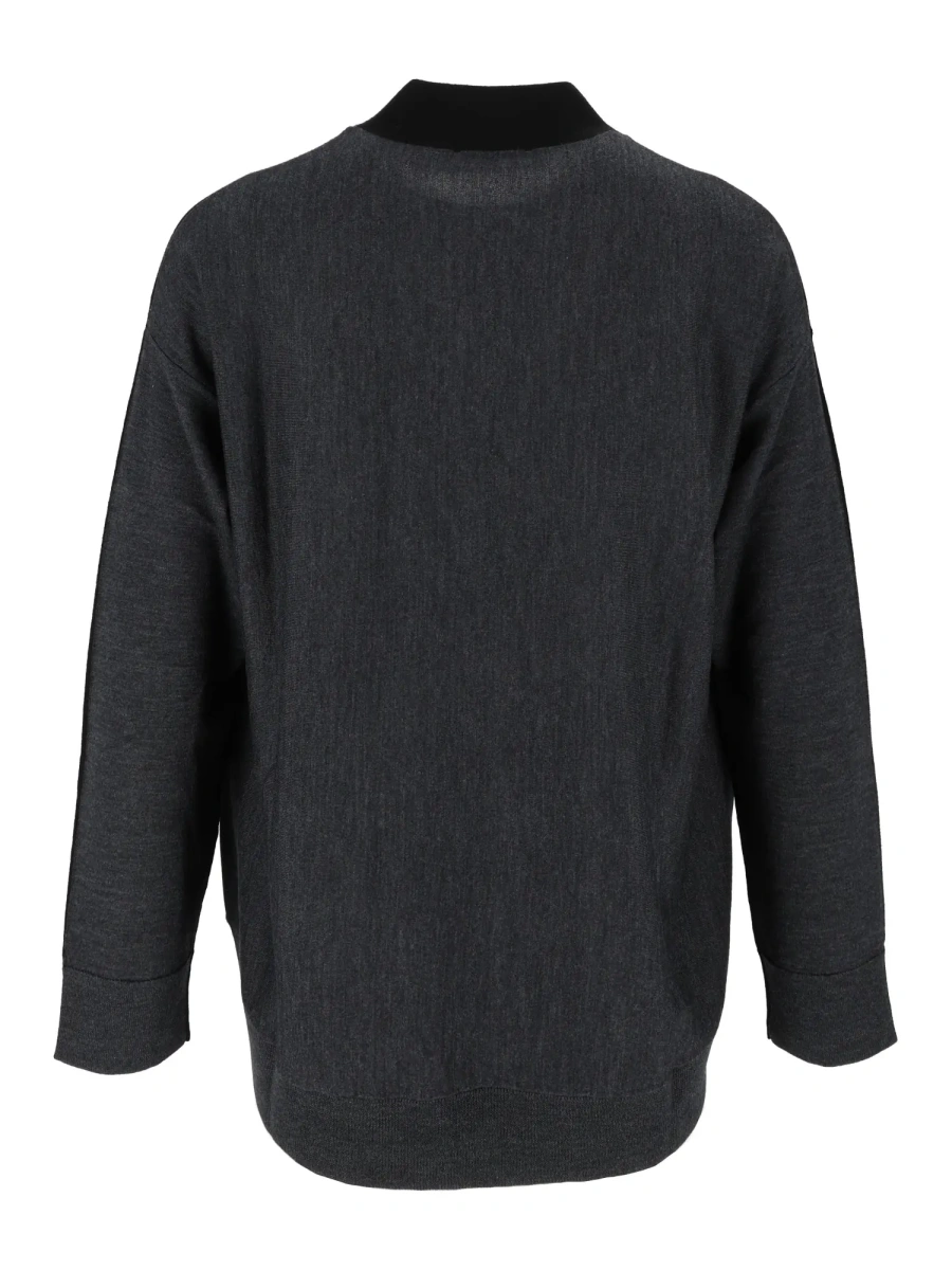 Palton ROUNDED COLOUR BLOCK JACKET W/POCKETS - Img 3