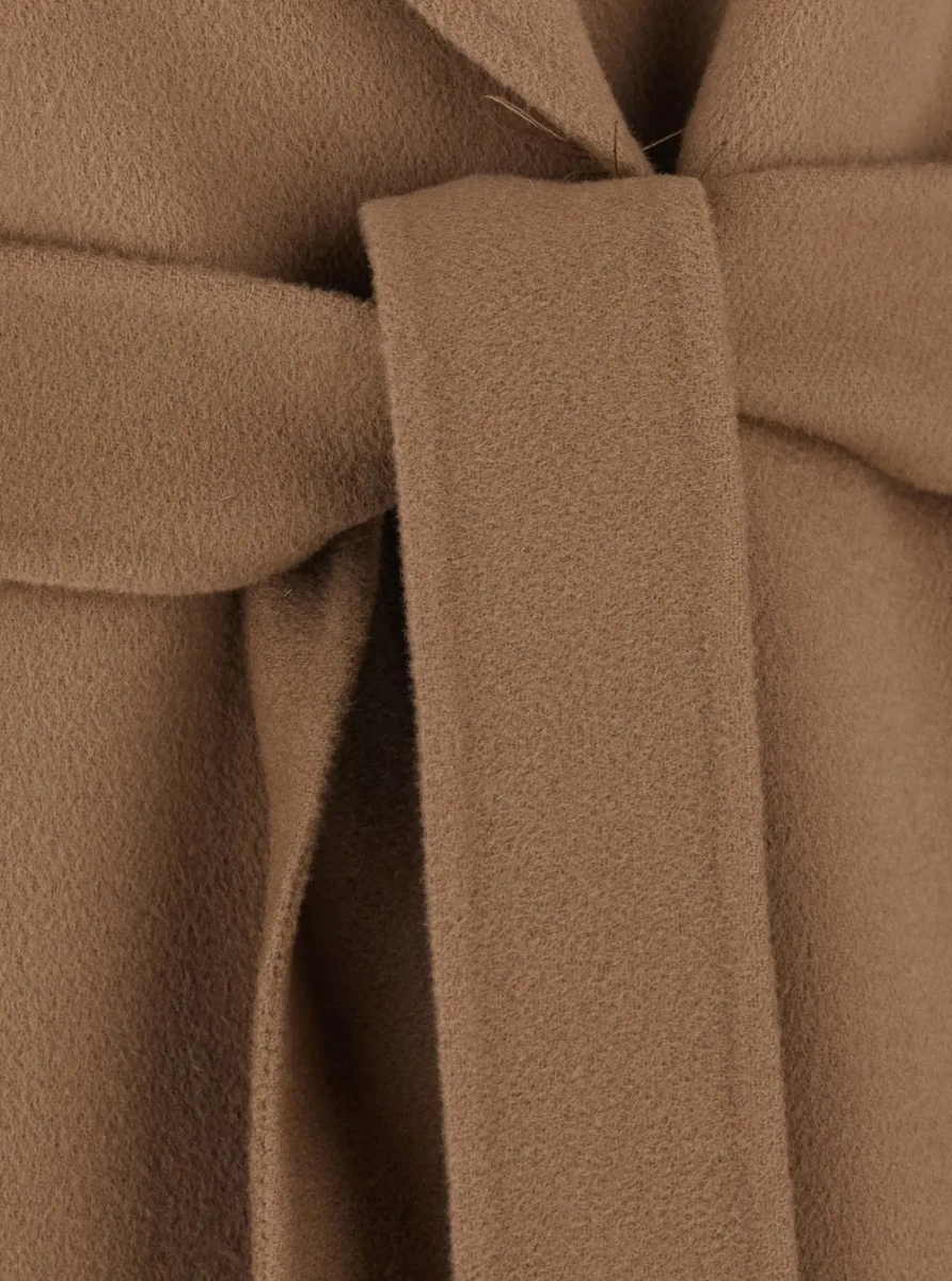Palton 'S MAXMARA bej din lana 'POLDO' - Img 3