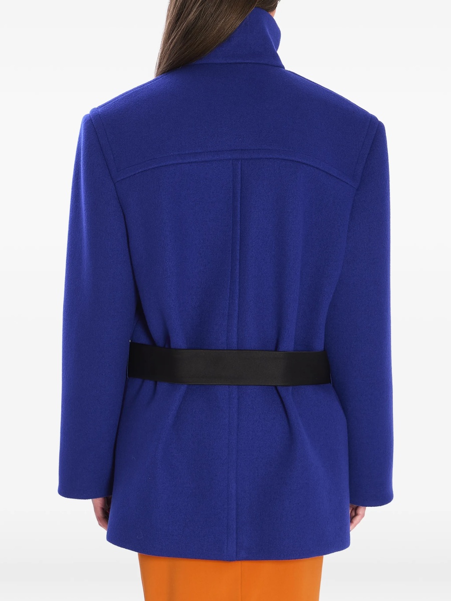 Palton Saint Laurent albastru din lana - Img 3