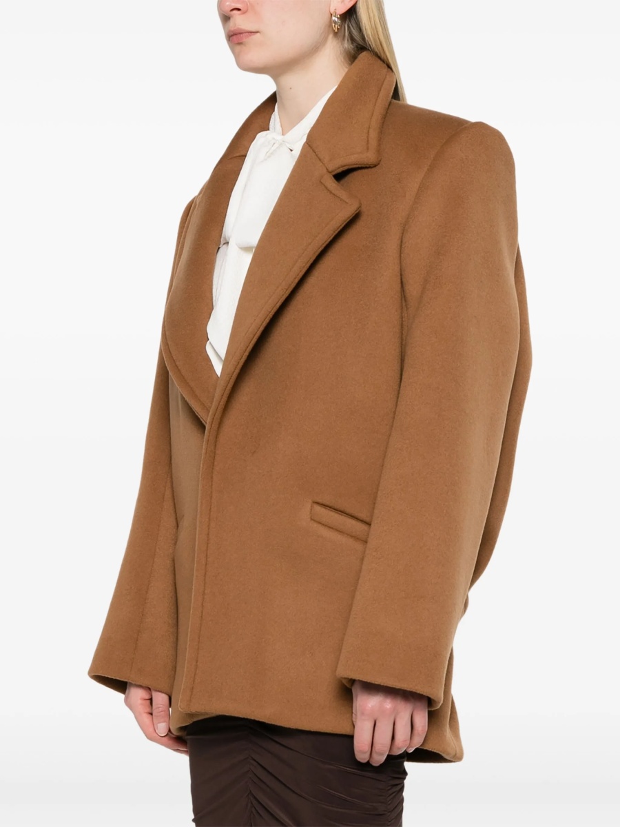 Palton Saint Laurent maro din lana - Img 3